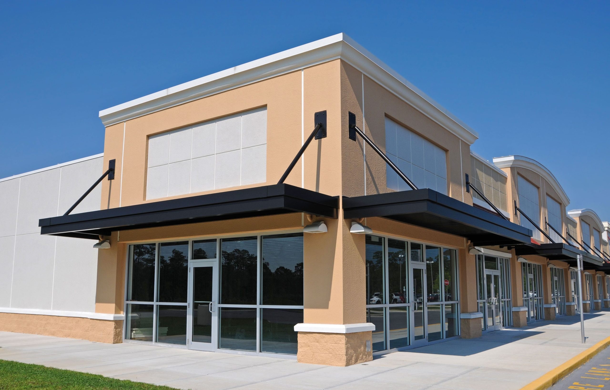 Durable commercial awning installation in Providence